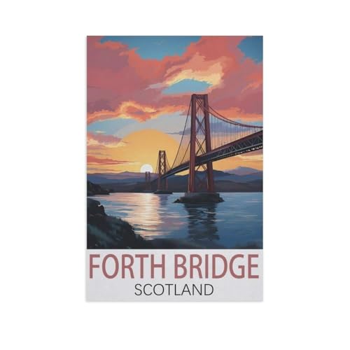 Jigsaw Puzzles 1000 Stück，Forth Bridge, Schottland，Für Papierkinder Spiele Lernspielzeug（50x70cm）-AJ100 von GSBRSNTS