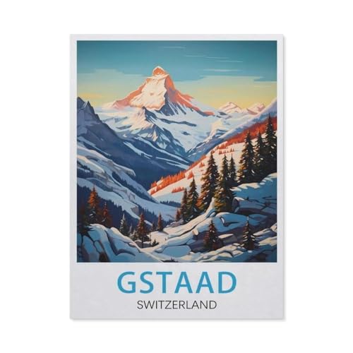Jigsaw Puzzles 1000 Stück，Gstaad, Schweiz，Für Papierkinder Spiele Lernspielzeug（38x26cm）-W7 von GSBRSNTS