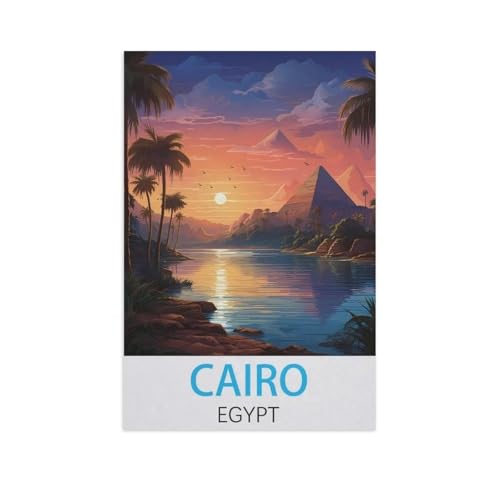 Jigsaw Puzzles 1000 Stück，Kairo, Ägypten，Für Holzkinder Spiele Lernspielzeug（75x50cm）-AJ27 von GSBRSNTS