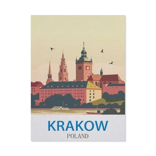 Jigsaw Puzzles 1000 Stück，Krakau, Polen，Für Holzkinder Spiele Lernspielzeug（75x50cm）-O1 von GSBRSNTS