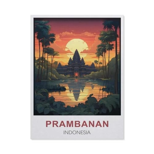 Jigsaw Puzzles 1000 Stück，Prambanan, Indonesien，Für Holzkinder Spiele Lernspielzeug（75x50cm）-T12 von GSBRSNTS
