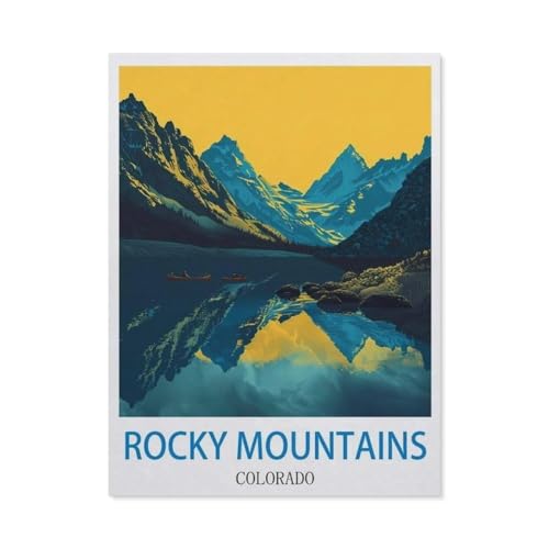 Jigsaw Puzzles 1000 Stück，Rocky Mountains, Colorado，Für Papierkinder Spiele Lernspielzeug（38x26cm）-O74 von GSBRSNTS