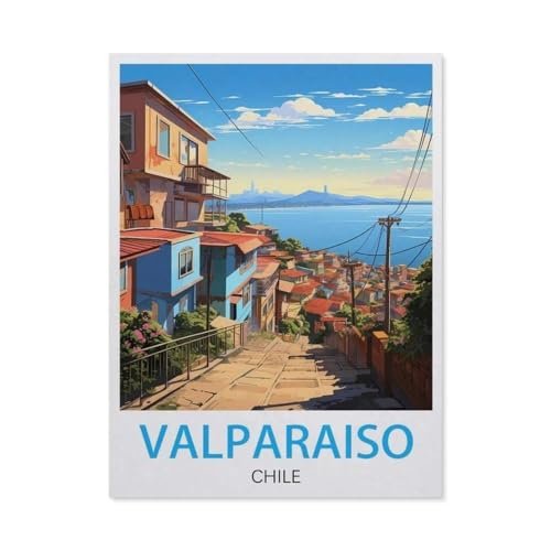 Jigsaw Puzzles 1000 Stück，Valparaiso, Chile，Für Papierkinder Spiele Lernspielzeug（50x70cm）-T88 von GSBRSNTS