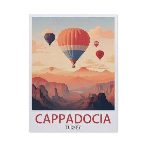 Kappadokien, Türkei，Holz Puzzle 1000 Teile Spielzeug Für Erwachsene Dekompressionsspiel（75x50cm）-W63 von GSBRSNTS