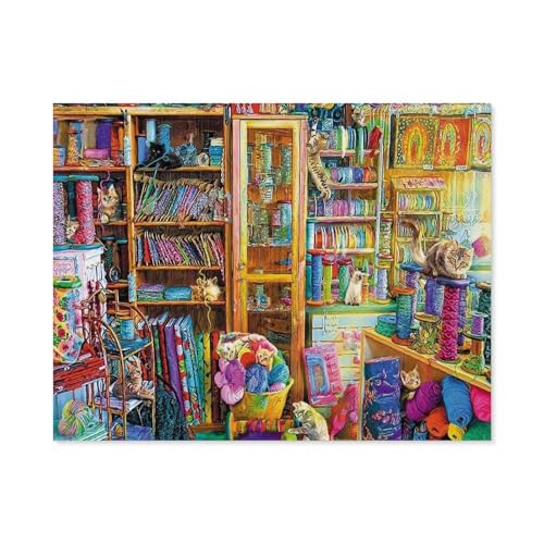 Katzenparadies，Puzzle 1000 Teile für Erwachsene, Klassische Puzzle Teenager Jungen Mädchen Puzzle Puzzles Spiele Pädagogisches Geschenk Home Decor（75x50cm）-D48 von GSBRSNTS