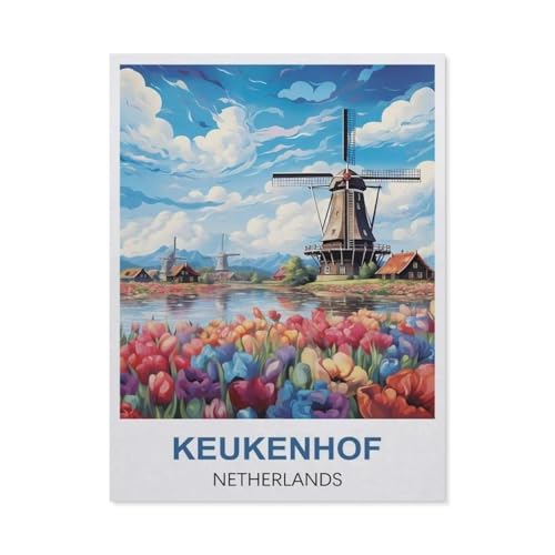 Keukenhof, Niederlande，Puzzle 1000 Teile Erwachsene Kinde Spaß Lernspielzeug Geschenke（75x50cm）-S30 von GSBRSNTS