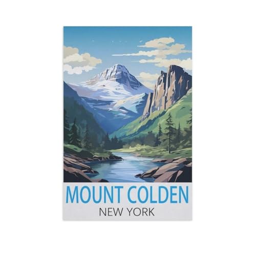 Kinder Holz Puzzle 1000 Teile，Mount Colden, New York，Modern Zuhause Dekoration Einzigartiges Geschenk（75x50cm）-AK84 von GSBRSNTS