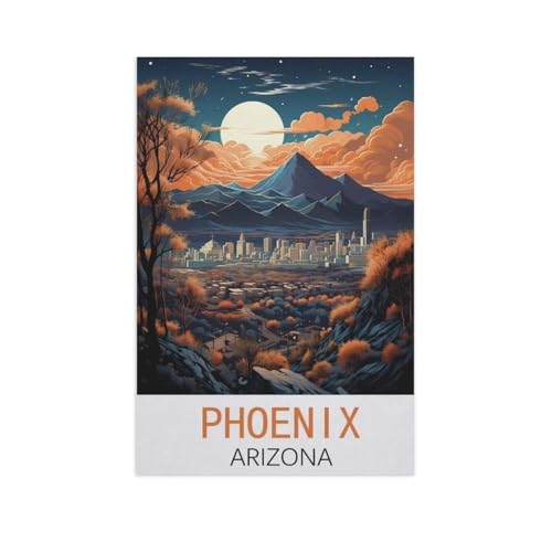 Kinder Papier Puzzle 1000 Teile，Phoenix, Arizona，Modern Zuhause Dekoration Einzigartiges Geschenk（38x26cm）-AN3 von GSBRSNTS