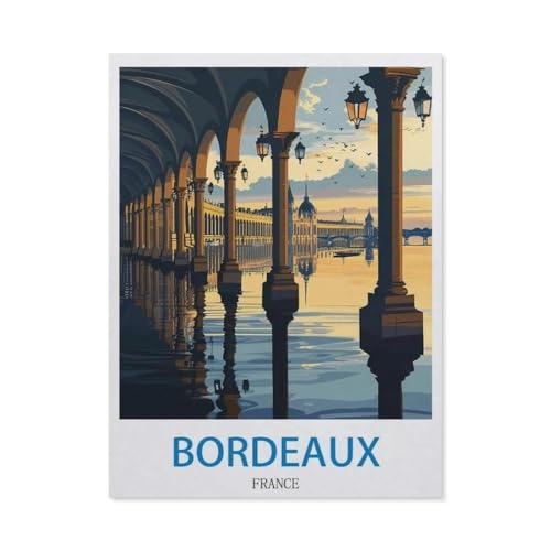 Klassisches Puzzle 1000 Teile，Bordeaux, Frankreich，Kind Oder Einen Freund,1000 Piece（38x26cm）-P2 von GSBRSNTS
