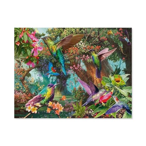 Klassisches Puzzle 1000 Teile，Kolibris，Kind Oder Einen Freund,1000 Piece（75x50cm）-E74 von GSBRSNTS