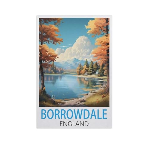 Klassisches Puzzle 3D Puzzle DIY Kit Papier Spielzeug Einzigartiges Geschenk，Borrowdale, England，Klassisches Puzzle 3D Puzzle DIY Kit Papier Spielzeug Einzigartiges Geschenk（38x26cm）-AK30 von GSBRSNTS