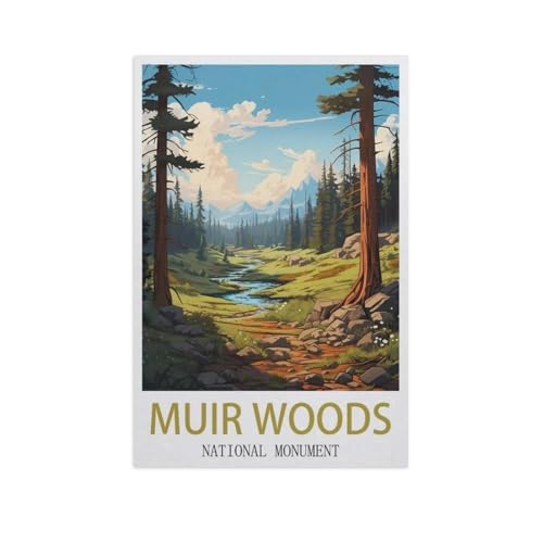 Klassisches Puzzle 3D Puzzle DIY Kit Papier Spielzeug Einzigartiges Geschenk，Muir Woods National Monument，Klassisches Puzzle 3D Puzzle DIY Kit Papier Spielzeug Einzigartiges Geschenk（50x70cm）-AI84 von GSBRSNTS