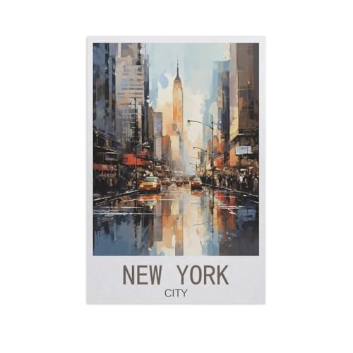 Klassisches Puzzle 3D Puzzle DIY Kit Papier Spielzeug Einzigartiges Geschenk，New York City，Klassisches Puzzle 3D Puzzle DIY Kit Papier Spielzeug Einzigartiges Geschenk（38x26cm）-AN22 von GSBRSNTS