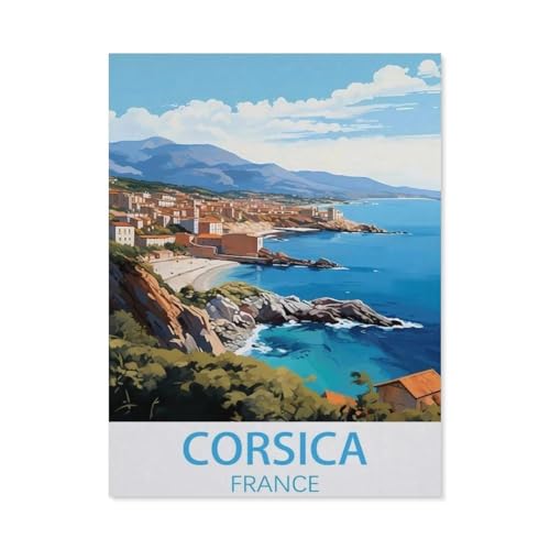 Korsika, Frankreich，Holz Puzzle 1000 Teile Spielzeug Für Erwachsene Dekompressionsspiel（75x50cm）-V17 von GSBRSNTS