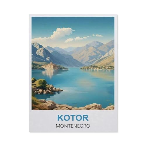 Kotor, Montenegro，Puzzles 1000 Teile für Erwachsene, Klassische Puzzle Teenager Puzzle Perfektes Pädagogisches Geschenk für Jungen Und Mädchen（50x70cm）-R46 von GSBRSNTS