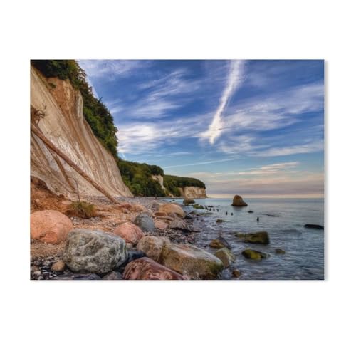 Kreidefelsen Sassnitz，Puzzles 1000 Teile für Erwachsene, Klassische Puzzle Jungen Mädchen Puzzle für Kinder Teenager Lernspiel Spielzeug（75x50cm）-AD90 von GSBRSNTS
