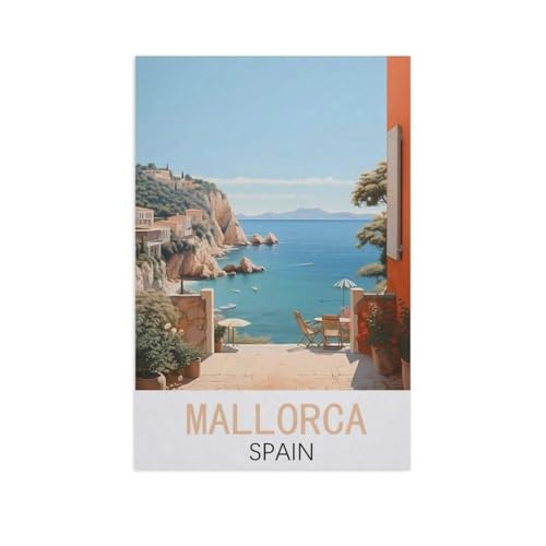 Mallorca, Spanien，Puzzles für Erwachsene 1000 Teile, Klassische Puzzle Puzzle Schwierig für Erwachsene Teenager Freizeit Spaß Spiel Spielzeug （38x26cm）-AM68 von GSBRSNTS