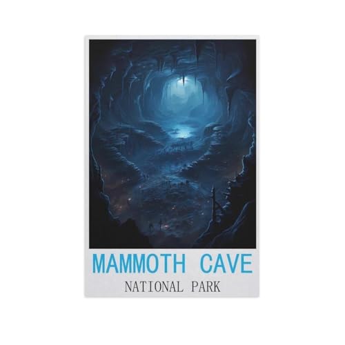 Mammoth Cave Nationalpark，Holz Puzzle 1000 Teile Spielzeug Für Erwachsene Dekompressionsspiel（75x50cm）-AM2 von GSBRSNTS