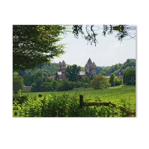 Naturlandschaft Laacher See，Puzzles 1000 Teile für Erwachsene, Klassische Puzzle Jungen Mädchen Puzzle für Kinder Teenager Lernspiel Spielzeug（75x50cm）-AD17 von GSBRSNTS