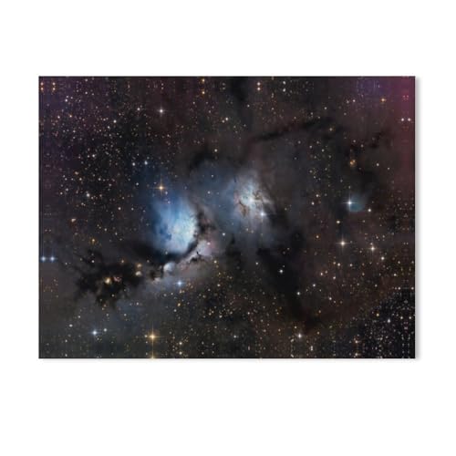 Nebelkomplex im Sternbild Orion，Puzzle 1000 Teile Holz Puzzle Geeignet Für Erwachsene Kinder Familien Stressabbau Puzzlespiele（75x50cm）-AD24 von GSBRSNTS