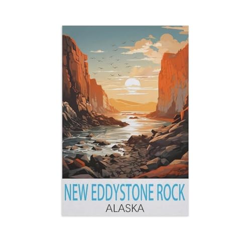 New Eddystone Rock, Alaska，Puzzles, 1000-teiliges Puzzle Für Erwachsene Und Kinder Ab 10 Jahren（38x26cm）-AJ78 von GSBRSNTS