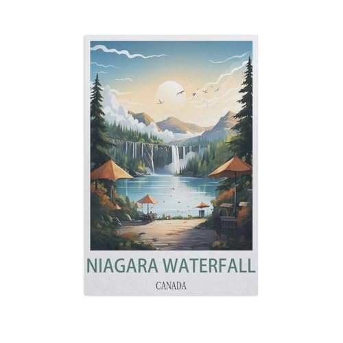 Niagarafälle, Kanada，Puzzle 1000 Teile Erwachsene Kinde Spaß Lernspielzeug Geschenke（75x50cm）-AJ91 von GSBRSNTS