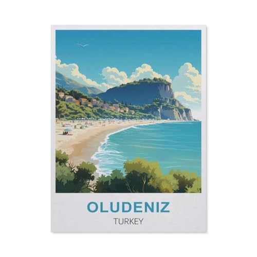 Ölüdeniz, Türkei，Puzzles für Erwachsene 1000 Teile, Klassische Puzzle Puzzle Schwierig für Erwachsene Teenager Freizeit Spaß Spiel Spielzeug （38x26cm）-S88 von GSBRSNTS