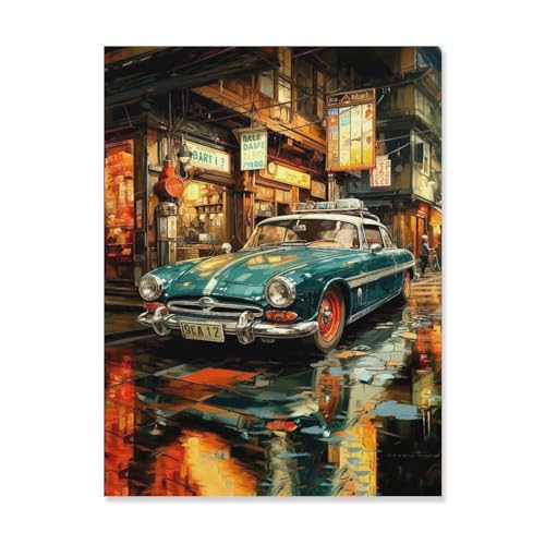 Oldtimer，Papier Puzzle 1000 Teile Spielzeug Für Erwachsene Dekompressionsspiel（38x26cm）-AH64 von GSBRSNTS