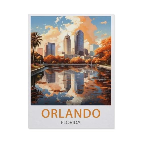Orlando, Florida，1000 Stück Erwachsene Papier Landschaft Puzzles Für Kinder Lernspielzeug Geschenke（38x26cm）-V97 von GSBRSNTS