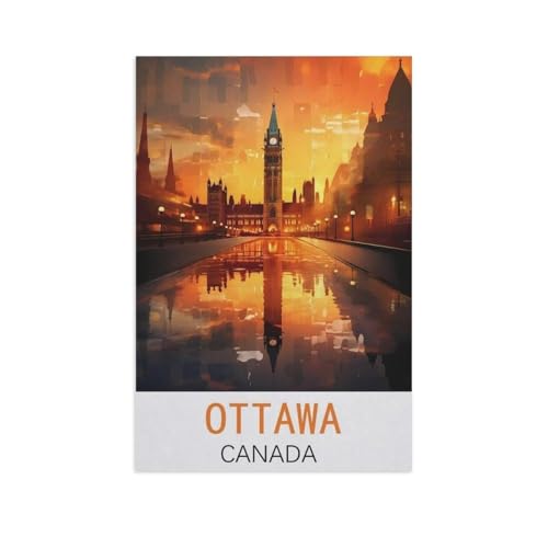 Ottawa, Kanada，Puzzle 1000 Teile,Intellektuelle Entwicklung Pädagogisches Nach Hause Interessante Dekompression Brain Challenge Puzzle Für Jugendliche Kinder（38x26cm）-AM80 von GSBRSNTS