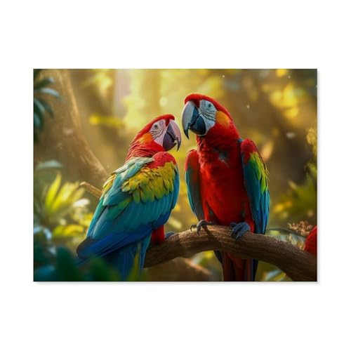 Papagei，Puzzles, 1000-teiliges Puzzle Für Erwachsene Und Kinder Ab 10 Jahren（75x50cm）-G43 von GSBRSNTS