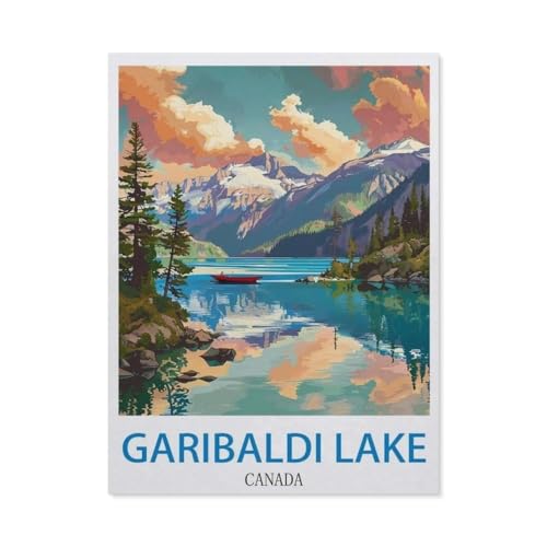 Papier Jigsaw Puzzle 1000 Stück，Garibaldi Lake, Kanada，Erwachsene Kinder Spielzeug Dekompressionsspiel（50x70cm）-O77 von GSBRSNTS