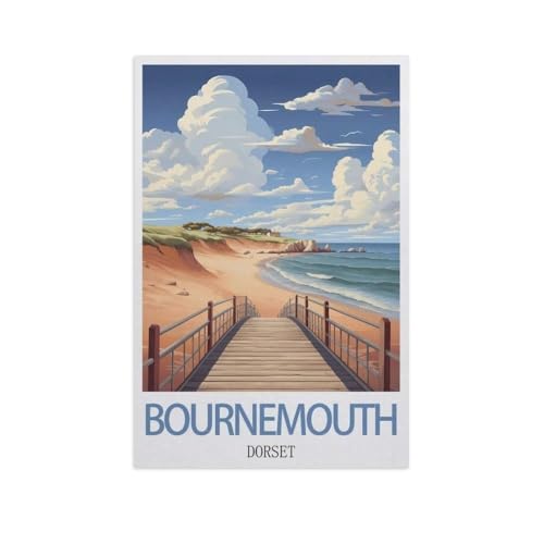 Papier Puzzle 1000 Stück，Bournemouth, Dorset，Puzzles Lernspielzeug Für Erwachsene Geburtstagsgeschenk（38x26cm）-AI59 von GSBRSNTS