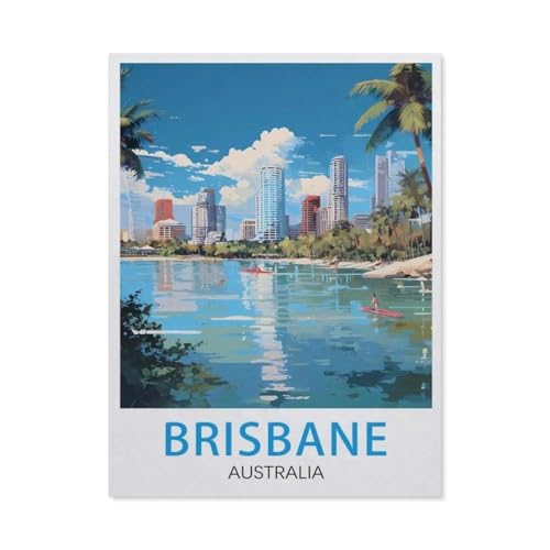 Papier Puzzle 1000 Stück，Brisbane, Australien，Puzzles Lernspielzeug Für Erwachsene Geburtstagsgeschenk（38x26cm）-V39 von GSBRSNTS