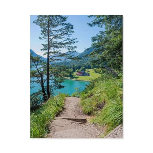 Papier Puzzle 1000 Stück，Gaisalmsteig, Achensee，Puzzles Lernspielzeug Für Erwachsene Geburtstagsgeschenk（50x70cm）-AF64 von GSBRSNTS