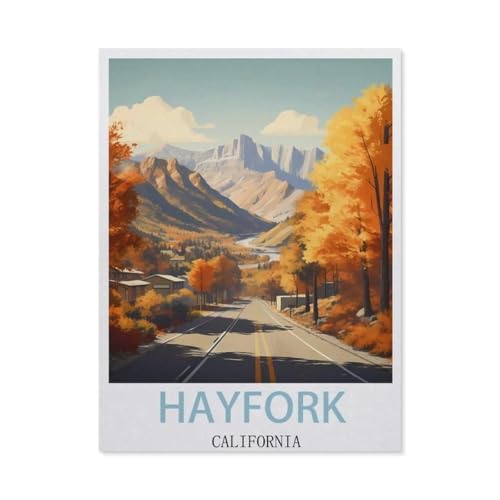 Papier Puzzle 1000 Stück，Hayfork, Kalifornien，Puzzles Lernspielzeug Für Erwachsene Geburtstagsgeschenk（38x26cm）-X58 von GSBRSNTS
