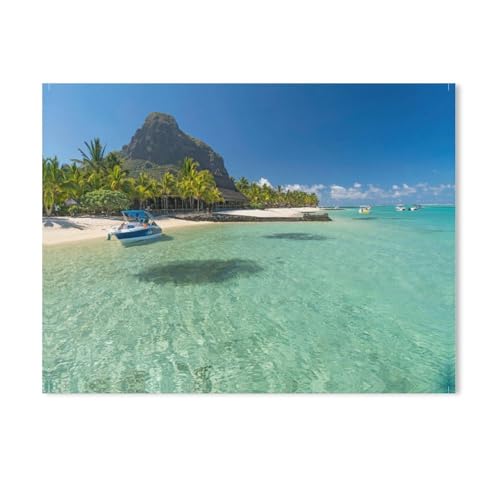 Papier Puzzle 1000 Stück，Le Morne, Mauritius，Puzzles Lernspielzeug Für Erwachsene Geburtstagsgeschenk（38x26cm）-AB26 von GSBRSNTS