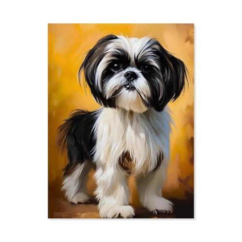 Papier Puzzle 1000 Stück，Tier Shih Tzu，Erwachsene Kinder Spielzeug Dekompression Spiel（38x26cm）-G66 von GSBRSNTS