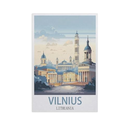 Papier Puzzle 1000 Stück，Vilnius, Litauen，Erwachsene Kinder Spielzeug Dekompression Spiel（38x26cm）-AJ25 von GSBRSNTS