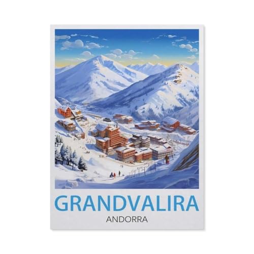 Papier Puzzle Puzzle 1000 Stück，Grandvalira, Andorra，Puzzles Lernspielzeug Für Erwachsene Geburtstagsgeschenk Home Decoration（50x70cm）-W27 von GSBRSNTS