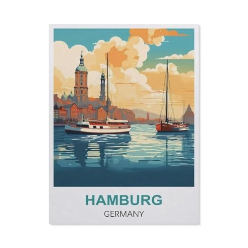 Papier Puzzle Puzzle 1000 Stück，Hamburg, Deutschland，Puzzles Lernspielzeug Für Erwachsene Geburtstagsgeschenk Home Decoration（38x26cm）-X73 von GSBRSNTS