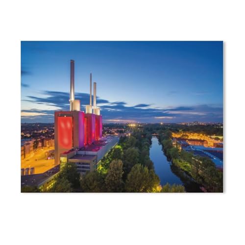 Papier Puzzle Puzzle 1000 Stück，Hannover im Abendlicht，Puzzles Lernspielzeug Für Erwachsene Geburtstagsgeschenk Home Decoration（38x26cm）-AE33 von GSBRSNTS