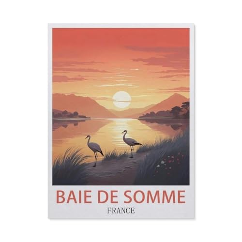 Papier Puzzle Puzzle 1000 Stück，Somme Bucht, Frankreich，Puzzles Lernspielzeug Für Erwachsene Geburtstagsgeschenk Home Decoration（38x26cm）-T32 von GSBRSNTS