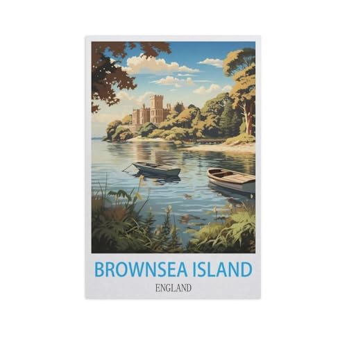 Papierpuzzle Puzzle 1000 Stück，Brownsea Island, England，Lernspielzeug Für Erwachsene Geburtstagsgeschenk Dekoration（50x70cm）-AJ54 von GSBRSNTS
