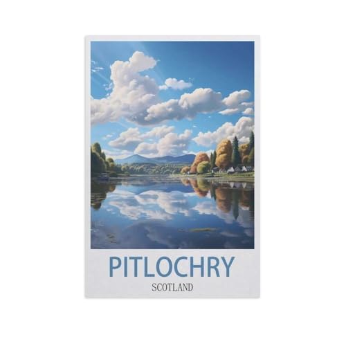 Pitlochry, Schottland，Puzzle 1000 Teile Erwachsene Kinde Spaß Lernspielzeug Geschenke（38x26cm）-AI45 von GSBRSNTS