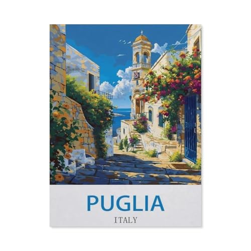 Puglien, Italien，Puzzles 1000 Stück Puzzles Für Erwachsene Kinder Klassisches Familienpuzzle Indoor DIY Spielzeug Geburtstagsgeschenk（50x70cm）-O63 von GSBRSNTS