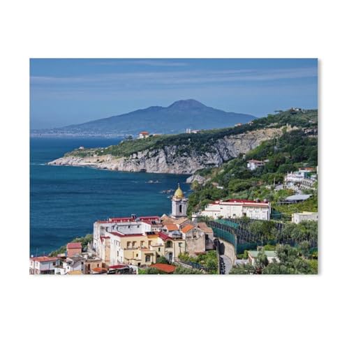 Puzzel Für Erwachsene Jigsaw Puzzle 1000，Bucht von Neapel，DIY Papier Puzzle Einzigartiges Geschenk Wohnkultur Stil（38x26cm）-AD63 von GSBRSNTS