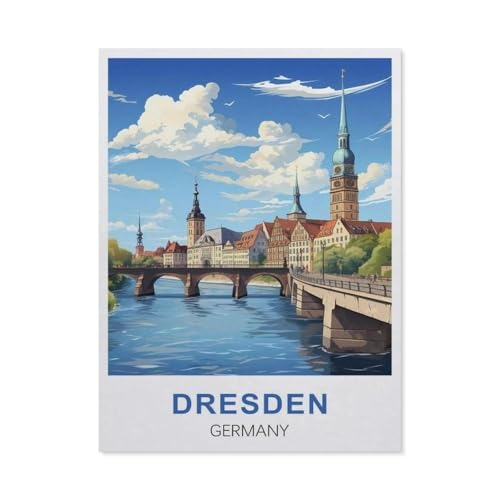 Puzzel Für Erwachsene Jigsaw Puzzle 1000，Dresden, Deutschland，DIY Papier Puzzle Einzigartiges Geschenk Wohnkultur Stil（50x70cm）-R89 von GSBRSNTS