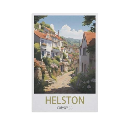 Puzzel Für Erwachsene Jigsaw Puzzle 1000，Helston, Cornwall，DIY Papp Puzzle Einzigartiges Geschenk（50x70cm）-AI68 von GSBRSNTS