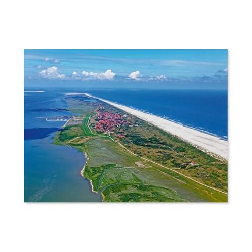 Puzzel Für Erwachsene Jigsaw Puzzle 1000，Insel Juist，DIY Papier Puzzle Einzigartiges Geschenk Wohnkultur Stil（50x70cm）-G15 von GSBRSNTS